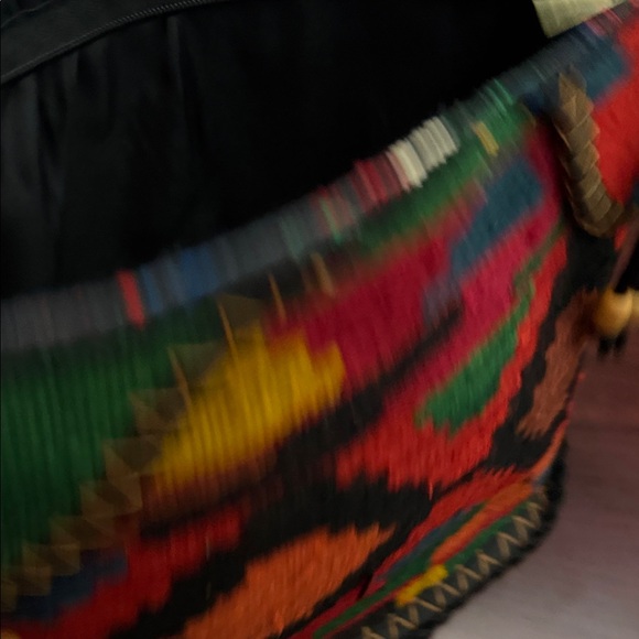 Colorful Geometric Patterned Women's Rug Bag - Picture 6 of 8